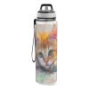 Mnsruu Water-Color Water Bottle with Straw, 1 Liter, Tritan, BPA-Free, Transparent Sports Bottle for Adults view 2