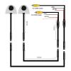 Car Side-Mount Rearview Cameras with Night Vision (CAM501-W) view 3