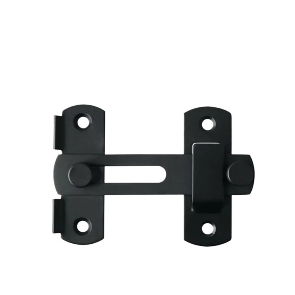 Aqxybgt Matte Black Stainless Steel Barn Door Bolt