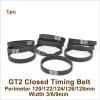 2GT Timing Belt, Lengths 120/122/124/126/128, Widths 3/6/9 mm view 2