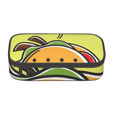 CMJSGG Taco Mexican Food Large-Capacity Pencil Case