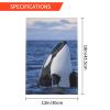 Orca Killer Whales Double-Sided Garden Flag, 12 x 18 in view 3