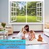 Magnetic Mesh Screen Door and Window Curtain view 2