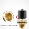 1/2-Inch High-Temperature Normally Closed Brass Solenoid Valve, Direct Acting, 12 VDC view 2