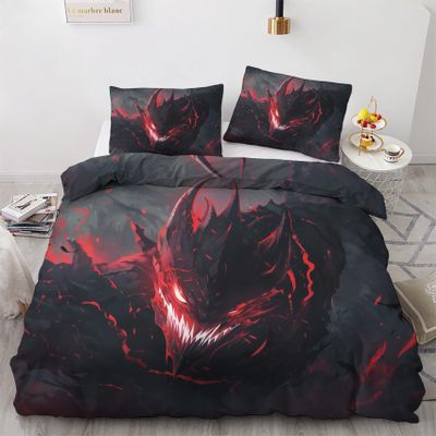 zcwl Dragon Duvet Cover Set, 140 x 200 cm, 2-Piece Fantasy Reversible Bedding Set
