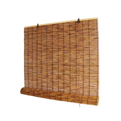 Bamboo Roller Blind, Outdoor Privacy Shade, 100 × 160 cm