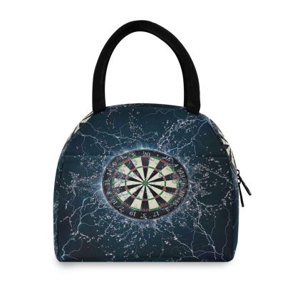 HMZXZ Darts Board Water-Resistant Lunch Bag for Women and Men