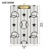 Baseball Sports Acrylic Clipboard, 9 x 12.5 in, Low-Profile Metal Clip view 2