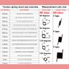 15-Piece 0.4 mm V-Shaped Torsion Springs, 180°/120°/90°/60°, 2.4 mm, 6 Coils, 120° view 2