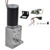 DC 12V Worm Gear Motor, 8 mm Shaft, 5840-31ZY, High-Precision, for Curtain Machines (400 RPM) view 3