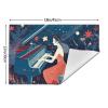 Piano Illustration Placemat, 12 x 18 in, Set of 1 view 2