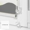 Estika Welle Double Roller Blind, No-Drill Clamp-Fit, 60 x 120 cm, Dark Gray view 3
