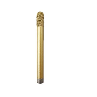 ZHLWei Diamond-Plated Stone Ball-Nose Router Bit for Hand Engraving, CNC Carving Tool (1 pc, Ball Nose D8–30 mm)