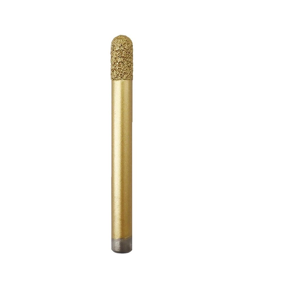 ZHLWei Diamond-Plated Stone Ball-Nose Router Bit for Hand Engraving, CNC Carving Tool (1 pc, Ball Nose D8–30 mm)