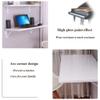 Generic White Laptop Desk, Wall-Mounted Folding Table, 100 x 40 cm (39.5 x 15.5 in) view 2