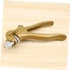 Gold-Colored Zinc Alloy Saw Tooth Pliers view 3