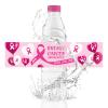 URROMA 50-Piece Breast Cancer Awareness Water Bottle Labels, Pink October Stickers view 1