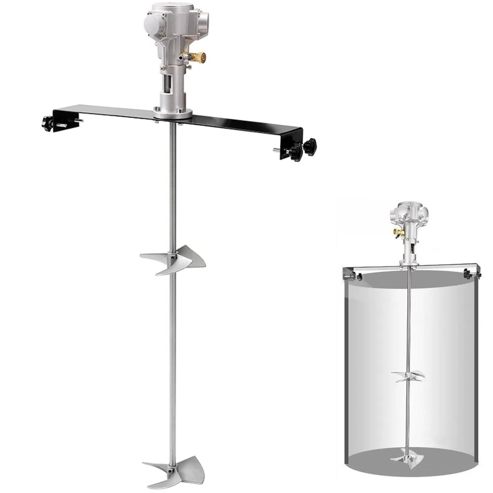 Pneumatic Paint Mixer, 3/4 HP Tank Air Mixer