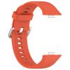 2-Pack Silicone Replacement Bands Compatible with Huawei Watch Fit 3, Orange + Pink view 2