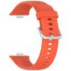 2-Pack Silicone Replacement Bands Compatible with Huawei Watch Fit 3, Orange + Pink view 4
