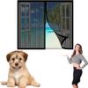 Magnetic Window Insect Screen 195 x 130 cm, No-Drill Adhesive Mount, Black view 1
