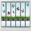 Binder Spine Labels “Butterfly Meadow” | 20-Piece Set for 6 Binders | DIY Design view 1