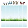 Binder Spine Labels “Butterfly Meadow” | 20-Piece Set for 6 Binders | DIY Design view 2
