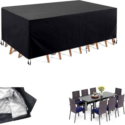 FKKJPJ Outdoor Furniture Cover, 120 x 120 x 74 cm, 420D Oxford Fabric, Rectangular
