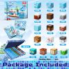 Goody King Magnetic Building Blocks, 100 Pieces, Build Your Ice and Snow World view 2
