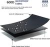 ZHMANLUCK Outdoor Furniture Cover, 180 x 100 x 75 cm (L x W x H), Waterproof 600D Oxford Fabric Cover for Lounge Sofas and Garden Furniture view 3