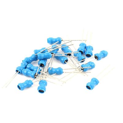 REIUAFWYGV 20-Pack 50 uH 500 mA Radial Leaded Inductors, Blue