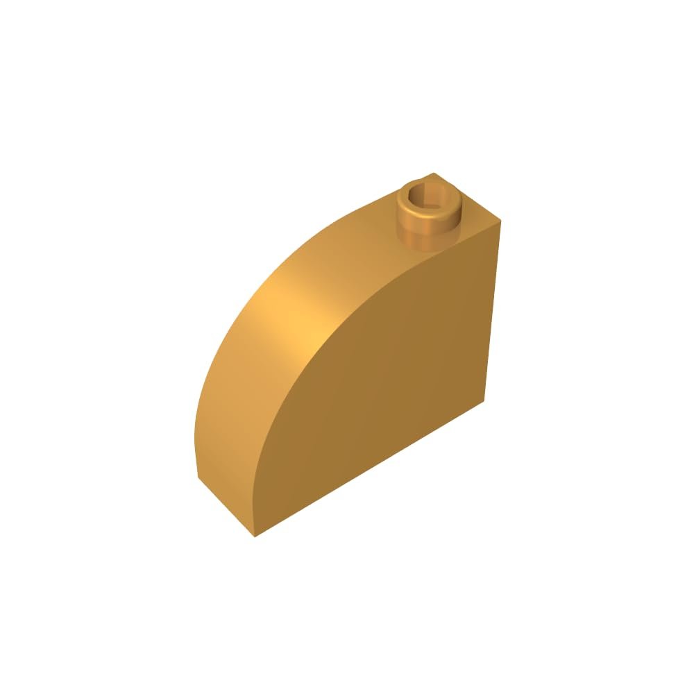 TYCOLE Gobricks GDS-1118 Curved Slope 3 x 1 x 2 with Stud, 240 Pieces