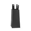 LIMAC Design BOARY Fireplace Tool Set with Leather Handles and Bag, Black view 1