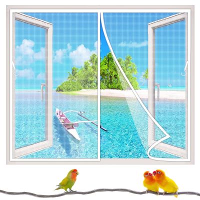 Magnetic Insect Screen Curtain, 180 x 130 cm, White