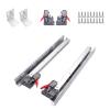 1 Pair of 533 mm Undermount Drawer Slides, Soft-Close, Full-Extension, Concealed Ball-Bearing Rails view 1