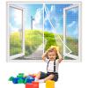 Magnetic Fly Screen Curtain for Windows, 95 x 230 cm, Automatic Closing, White view 1