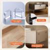 BRCYKRWY Modern Bedside Table with Open Compartment and Drawer, Silver view 3