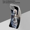 WUACYEAMING Case for Xiaomi Redmi 10 Prime, White Tiger Pattern, Slim TPU Silicone Cover with Universal Lanyard view 4