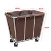 Mobile Linen Cart for Hotel Lobby, Removable Storage Cart, Blue, Large view 2