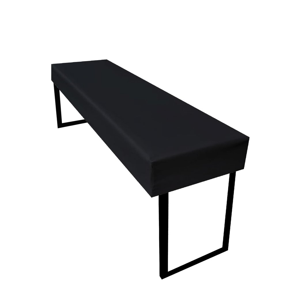 Kaufpirat Premium Cover 166 x 35 x 15 cm for Garden Benches, 900D, 500 g/m, Black