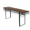 Kaufpirat Premium Cover 166 x 35 x 15 cm for Garden Benches, 900D, 500 g/m, Black view 3