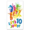Junaversum 10 Invitations for a 10th Birthday Party, Trampoline Theme, with Envelopes, Bags, Stickers, Bookmarks and Battleship Games view 3
