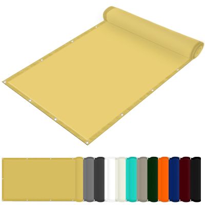Waterproof Rectangular Sun Shade Sail 290 x 300 cm, Cream