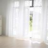 Homxi Semi-Sheer Curtains, 2-Pack, 86W x 160H cm, White Water-Drop Pattern view 1