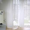Homxi Semi-Sheer Curtains, 2-Pack, 86W x 160H cm, White Water-Drop Pattern view 2