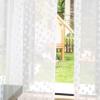 Homxi Semi-Sheer Curtains, 2-Pack, 86W x 160H cm, White Water-Drop Pattern view 3