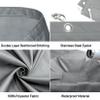 6.5 x 8.5 m Rectangular Shade Sail with Eyelets, Oxford Fabric, UV Protection, Weather-Resistant, White view 3
