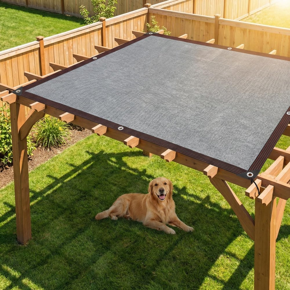 PIPRE 3.4 m x 4.7 m Shade Net with Grommets and Rope