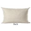 Ramirar Blue Word Art Decorative Lumbar Pillow Cover, "Life Is Better at the Lake," Cotton Linen, 12 x 20 in view 3