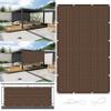 Shade Sail 130 x 600 cm, HDPE Weather-Resistant Breathable Sun Shade, Brown view 1